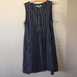 Flax gray linen dress